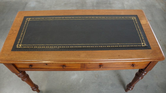 Image 1 of Writing Table / Hall Table With Leather Top