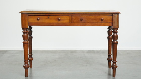 Image 1 of Writing Table / Hall Table With Leather Top