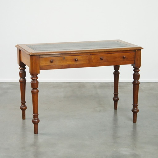 Writing Table / Hall Table With Leather Top