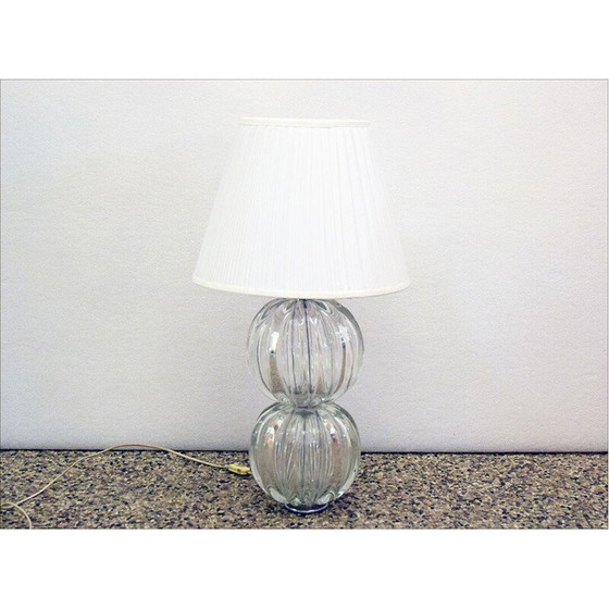 Image 1 of Vintage Murano glass table lamp, 1970
