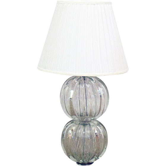 Image 1 of Vintage Murano glass table lamp, 1970