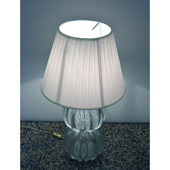 Image 1 of Vintage Murano glass table lamp, 1970