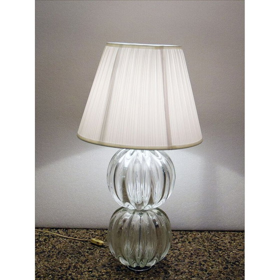 Image 1 of Vintage Murano glass table lamp, 1970