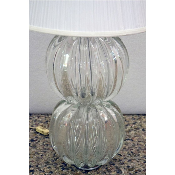 Image 1 of Vintage Murano glass table lamp, 1970