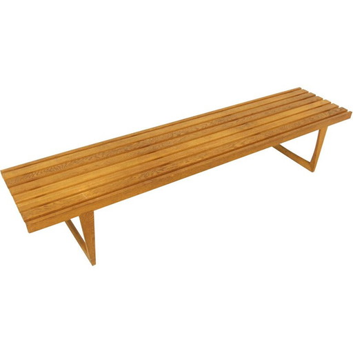 Vintage minimalist bench "Tokyo" by Yngvar Sandström for Nordiska Kompaniet, Sweden 1970s