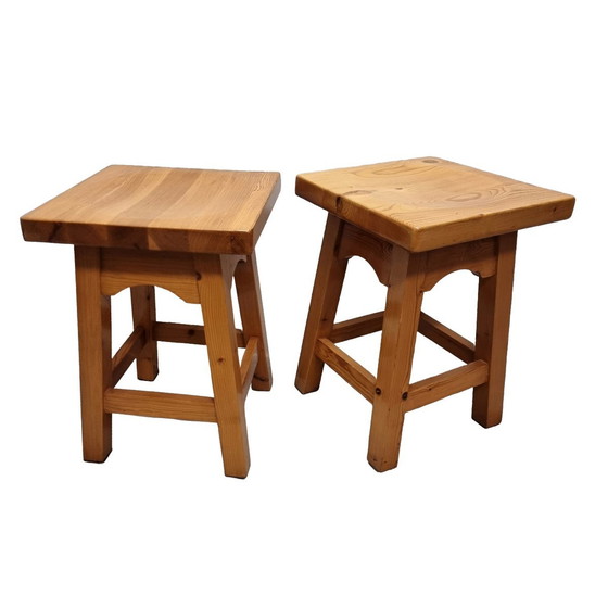 Image 1 of Dutch Oak Stools