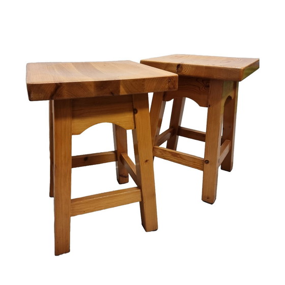 Image 1 of Dutch Oak Stools