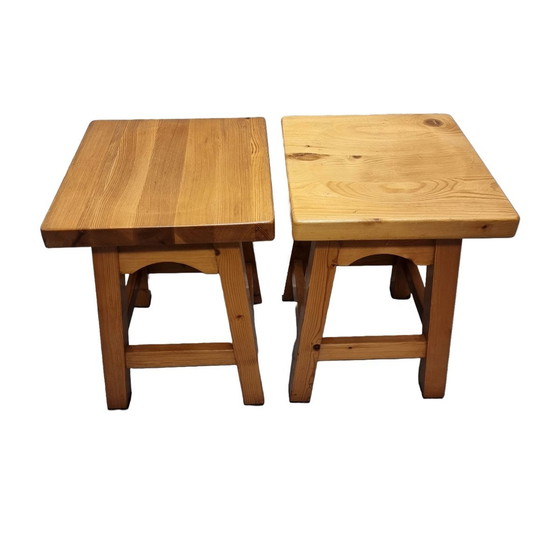 Image 1 of Dutch Oak Stools