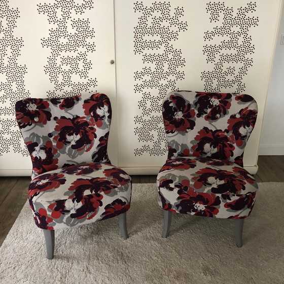 Image 1 of 2x Artifort Theo Ruth armchairs model 102