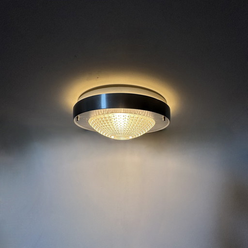 Raak Flush Mount Ceiling Lamp B-1043 , 1970S Ufo Space Age