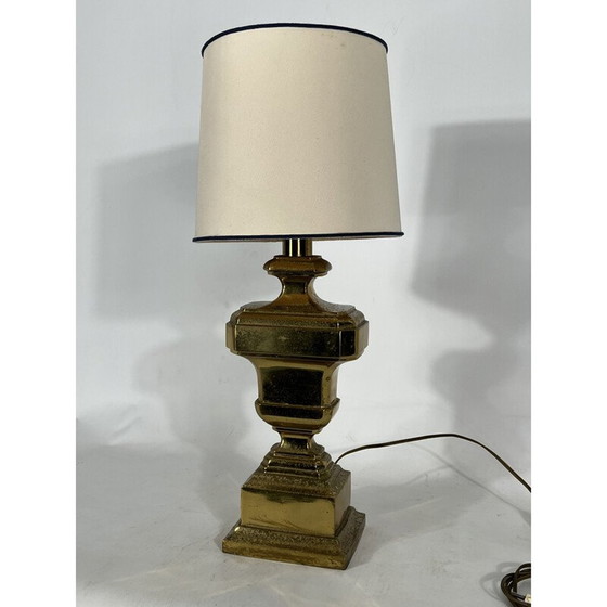 Image 1 of Lampada da tavolo vintage in ottone massiccio, Italia, anni '50