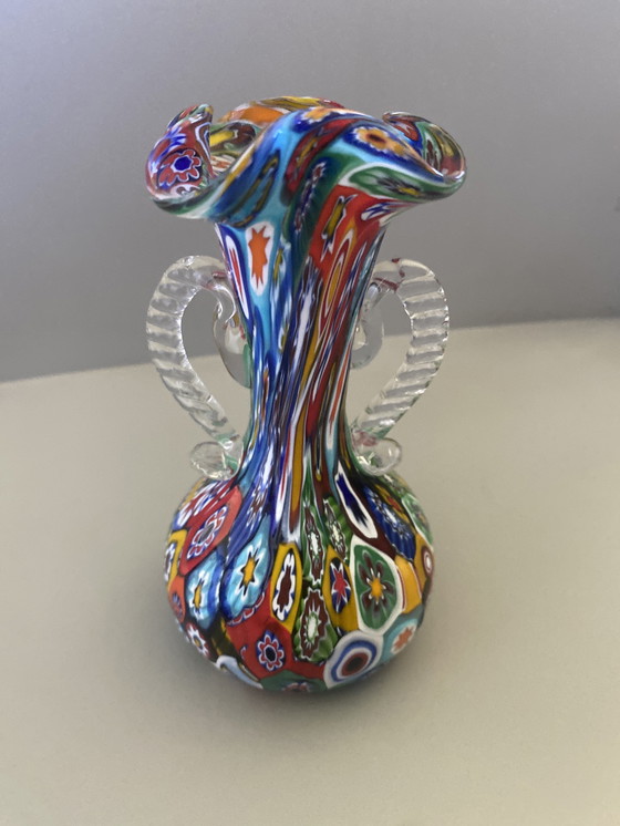 Image 1 of Millefiori Murrhins Fratelli Toso vase