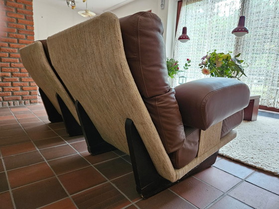 Image 1 of Divano in pelle vintage + 2 poltrone abbinate