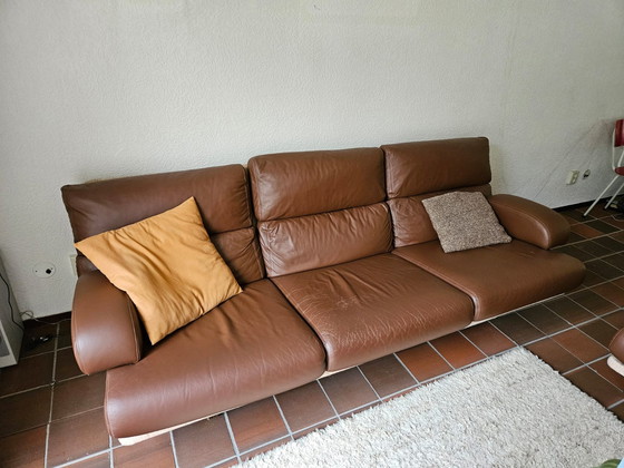 Image 1 of Divano in pelle vintage + 2 poltrone abbinate