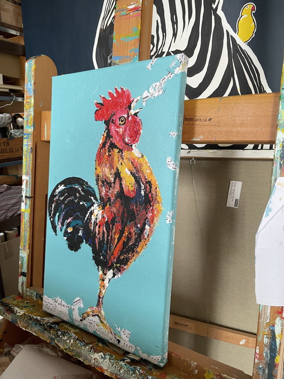 Image 1 of Painting Of A Rooster