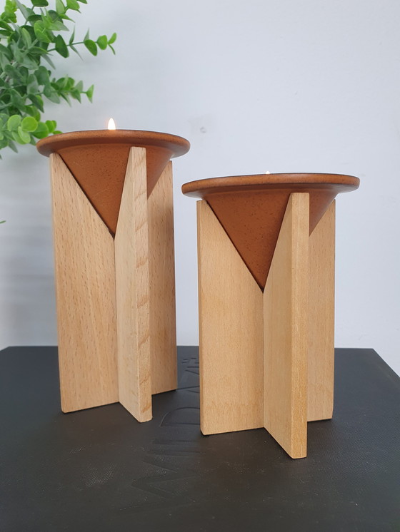 Image 1 of Tea Light Holder Cor Unum. Set Vintage Candle Holder.