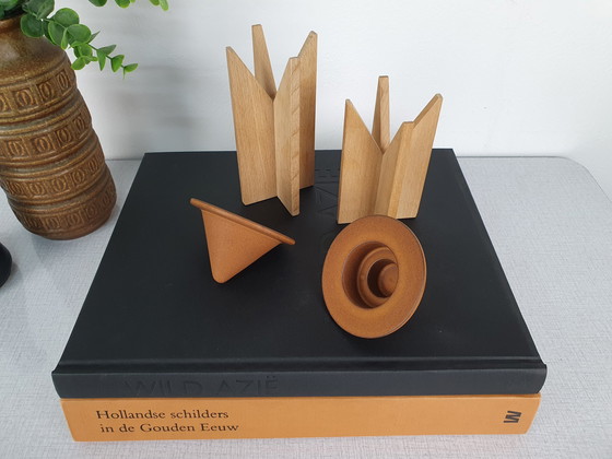 Image 1 of Tea Light Holder Cor Unum. Set Vintage Candle Holder.