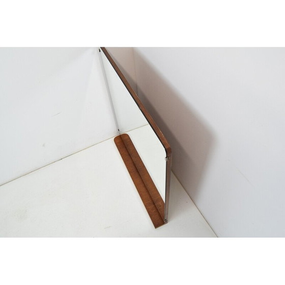 Image 1 of Specchio Art Déco vintage con cornice in legno, Cecoslovacchia, anni '30