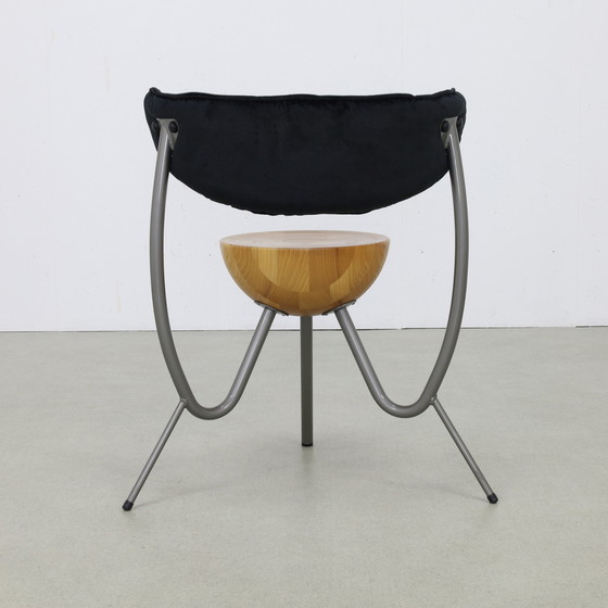 Image 1 of 4x Chaise de salle à manger postmoderne de Rob Eckhardt, années 1980