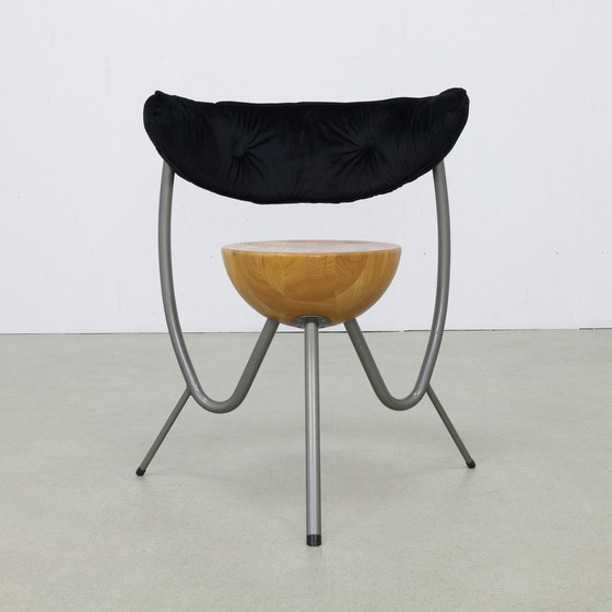 Image 1 of 4x Chaise de salle à manger postmoderne de Rob Eckhardt, années 1980