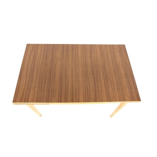 Vintage Formica and beech dining table, Sweden 1960