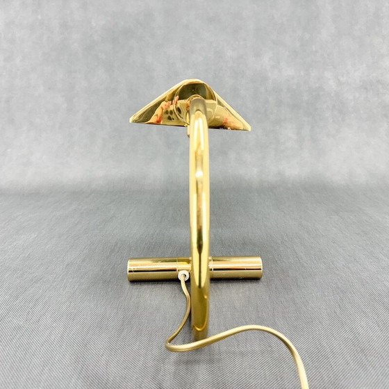 Image 1 of Vintage brass-plated metal desk lamp, Belgium 1970