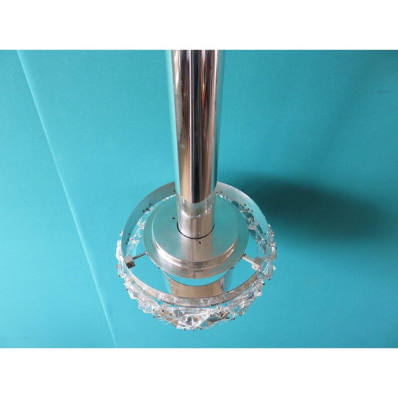 Image 1 of Lámpara colgante escandinava de metal y plexiglás, 1970
