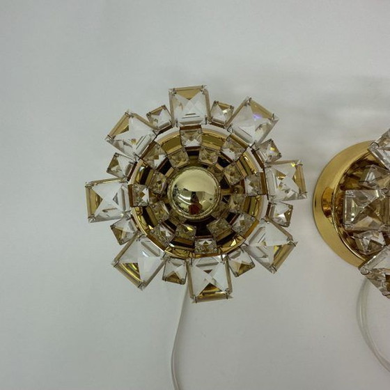 Image 1 of  2x Palwa crystal wall lamps , 1970’s Germany