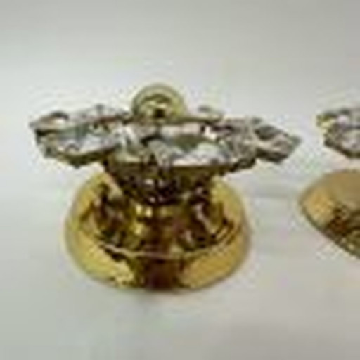  2x Palwa crystal wall lamps , 1970’s Germany