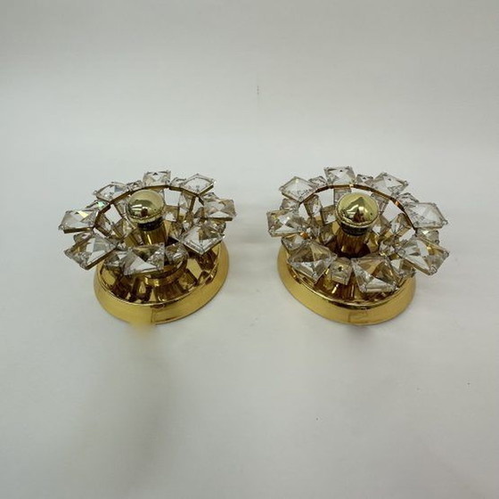 Image 1 of  2x Palwa crystal wall lamps , 1970’s Germany