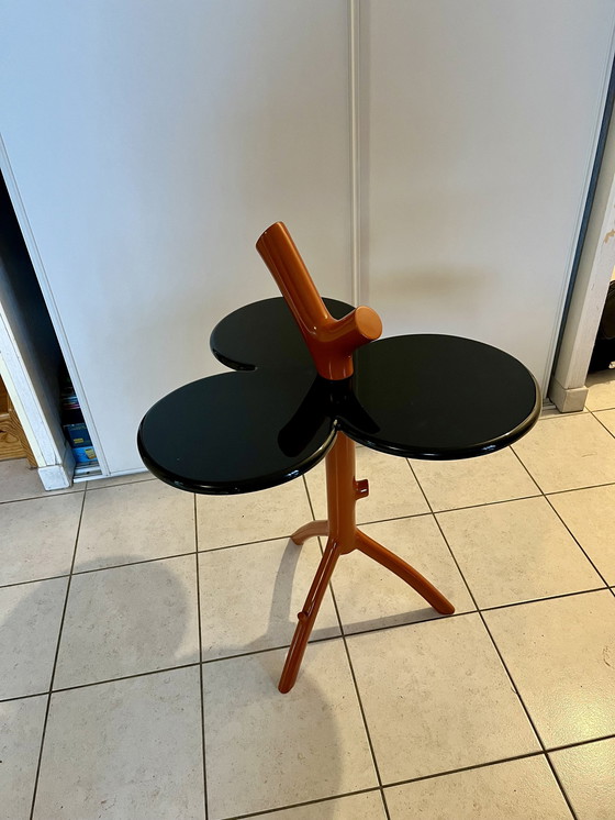 Image 1 of Lacquered Wood Pedestal Table By Maryam Mahdavi