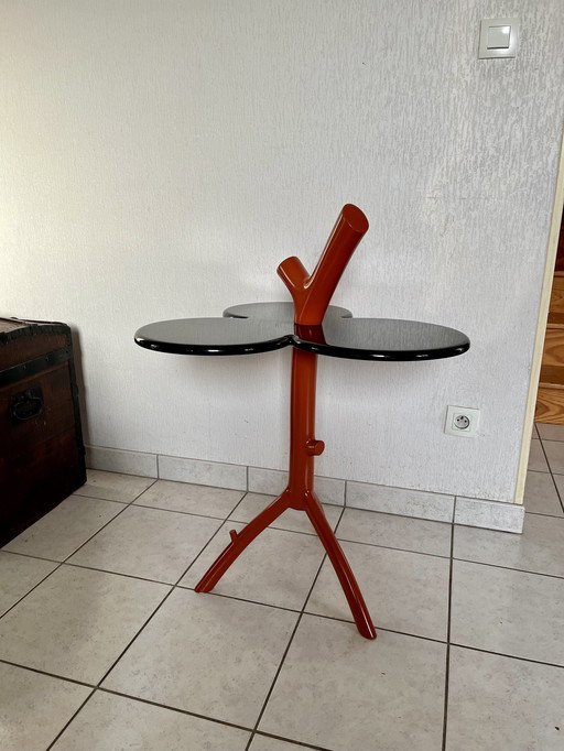 Lacquered Wood Pedestal Table By Maryam Mahdavi