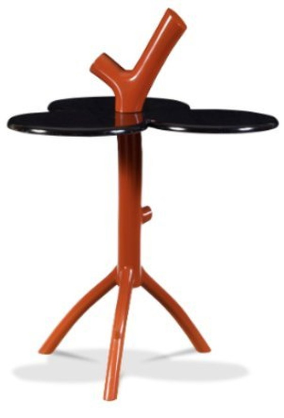 Image 1 of Lacquered Wood Pedestal Table By Maryam Mahdavi