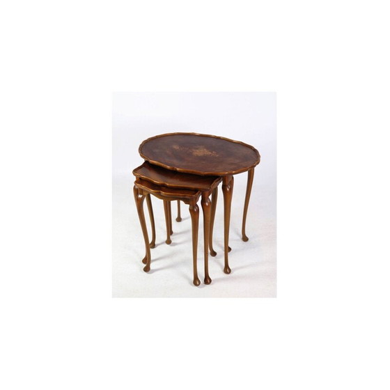 Image 1 of Vintage wood nesting tables, 1960s
