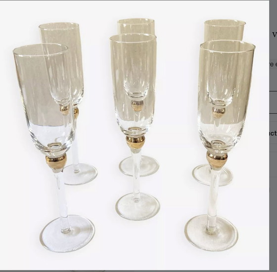 Image 1 of Glass Champagne Flutes