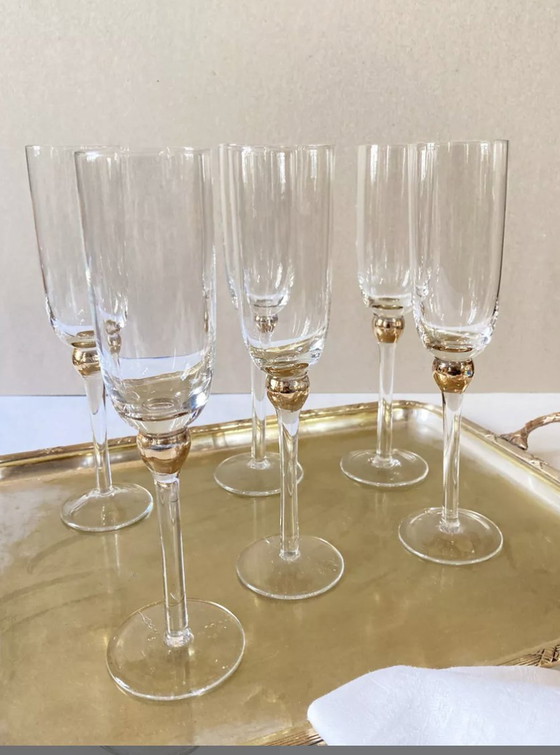 Image 1 of Glass Champagne Flutes