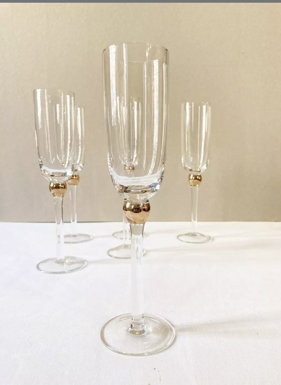 Image 1 of Glass Champagne Flutes