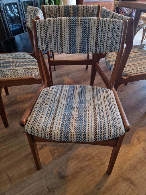 Beautiful Set Of 4 Dining Chairs (Danish Design)