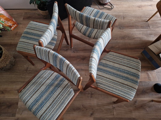 Beautiful Set Of 4 Dining Chairs (Danish Design)