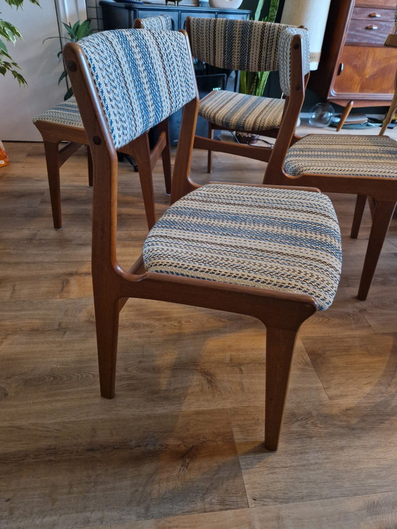 Image 1 of Beautiful Set Of 4 Dining Chairs (Danish Design)