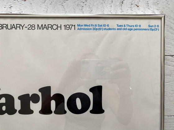 Image 1 of Andy Warhol Tate Gallery Exhibition Original poster 1971