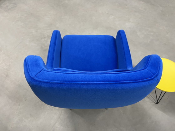 Image 1 of Gelderland 7850 Hold Tide Armchair blue fabric