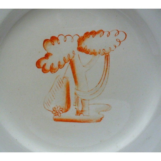 Image 1 of Set of 3 vintage plates by Gio Ponti for Richard Ginori, 1933