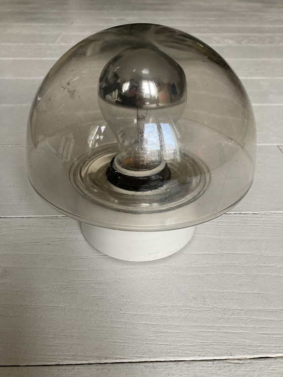 Image 1 of 2x Glass Mushroom Wall Lights