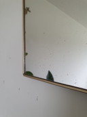 Rockabilly Asymmetrical Mirror. Vintage Mirror "Brass"