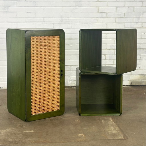 Three Modular Samara Wall Elements By Derk Jan De Vries For Maisa Di Seveso In Green