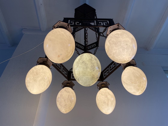 Image 1 of  Large Art Deco Chandelier