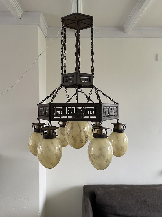 Image 1 of  Large Art Deco Chandelier