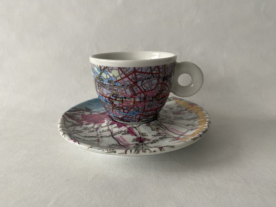 Image 1 of 4 X Espresso Cup And Saucer Illy Art Collection