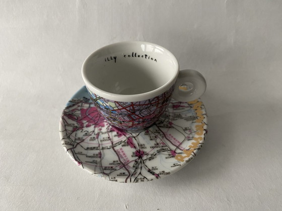 Image 1 of 4 X Espresso Cup And Saucer Illy Art Collection